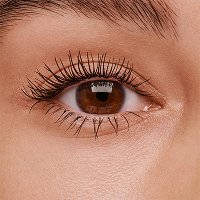 Close up image of model's eye after applying Double-Ended Volume Set